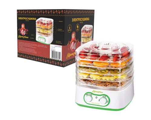 Электросушилка для продуктов МА-018(005655) МАТРЁНА 6,5л 245Вт электр. 5поддонов