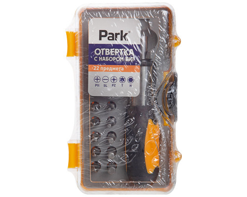 Отвертка (008605) Park с набором бит 22пр.