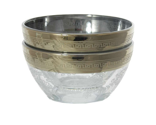 Салатники GN1_1322(2) _1 GLASSTAR "Барокко" d-11см 2пр. стекло кругл.