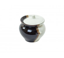 Горшок для запекания 9884 Стол. посуда (С. Керамика) 0,45л керам. бел-кор.
