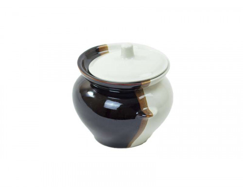 Горшок для запекания 9884 Стол. посуда (С. Керамика) 0,45л керам. бел-кор.