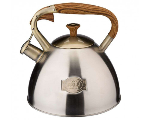 Чайник KELLI KL-4553 3л нерж сталь свисток серебристый