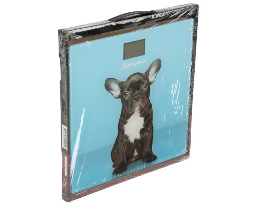 Весы напольные электронные МАТРЁНА МА-090 собака  (стеклянная поверхность, 180 кг)