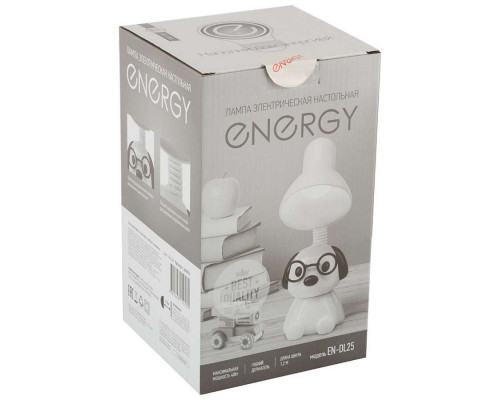 Светильник настольный Energy EN-DL25(366052) 40Вт пластик бел.
