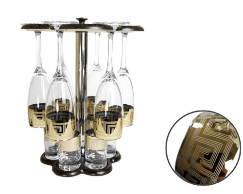 Набор с барной стойкой GLASSTAR Греция B_O_GN_160_22 13пр. стекло