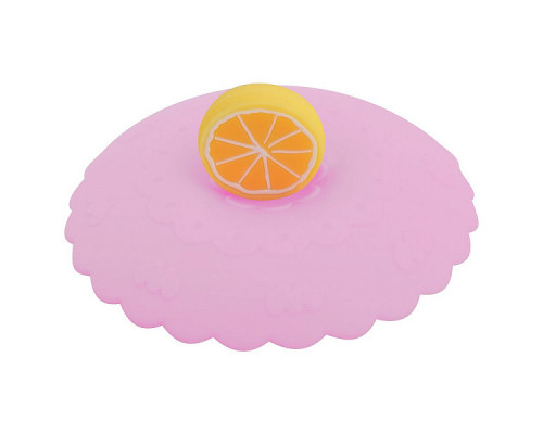 Крышка-присоска для чашек и банок VL80-101 "Фруктовый ломтик" силикон