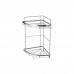 Полка 2ярус. COZY-CR-2(312067) углов. 24,5х24,5х38см.