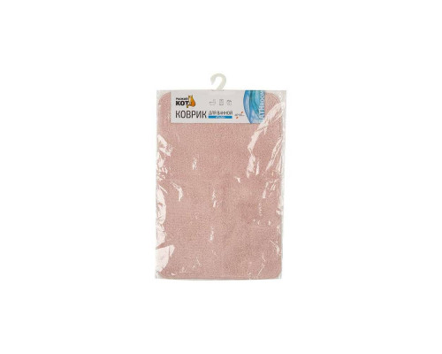 Коврик для ванной (102500) Рыжий кот "Pastel" 40х60см. микрофибра роз.