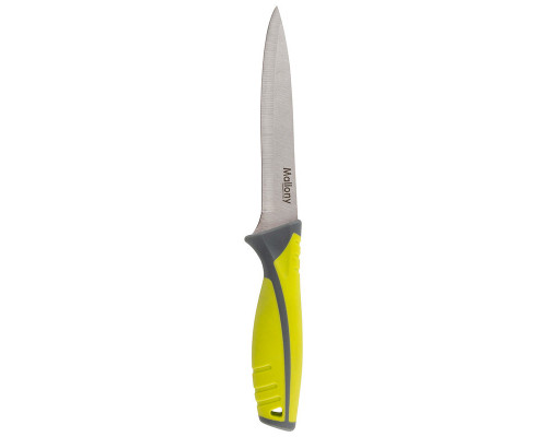 Нож универсальный Mallony MAL-03AR 005522 12,7см нерж.ст. рукоять прорезин. жёлтый