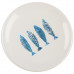 Мыльница DH-FISH(008269) Рыжий кот "Рыбки" 11х11х2,5см. керам. бел.