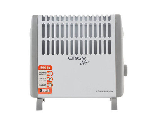 Конвектор электр. EN-500(016022) Engy 500Вт mini 25х27х10,5см. бел.