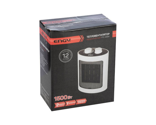 Тепловентилятор настенный PTC-306W(005597) Engy керам. н/э. 1500Вт 15х9х21,5см. бел.