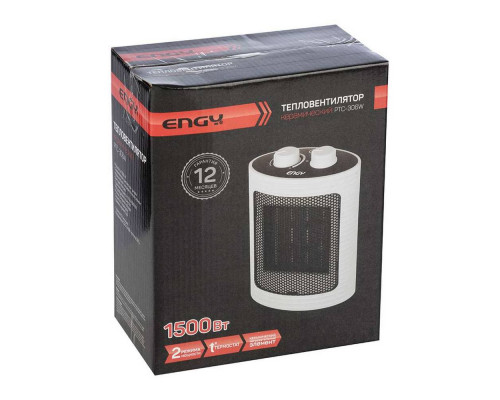 Тепловентилятор настенный PTC-306W(005597) Engy керам. н/э. 1500Вт 15х9х21,5см. бел.