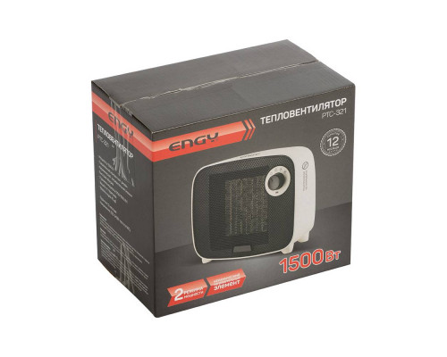 Тепловентилятор PTC-321(102983) Engy 1500Вт керам. н/э пластик белый