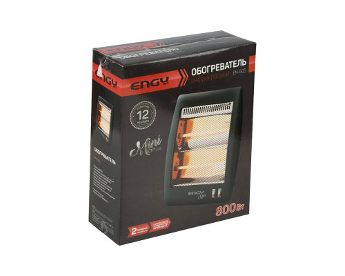 Обогреватель кварцевый EN-505(020400) Engy 800Вт mini 34х28х14см. серый