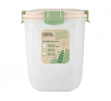 Контейнер вакуум. SE2240GR 1л квадрат. с крыш. пластик Green Republ