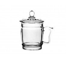 Кружка КОРАЛЛ YJGZ-5101-8, 0,35 л, стекло, прозр.