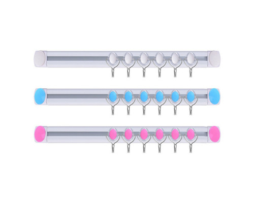 Планка 6 крючков Мультидом SM27-37 металл/пластик цвет в асс. слайдер