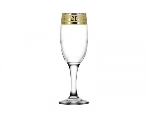 Бокалы для шампанского EAV49-419/S ПромСИЗ Русский узор 0,19л 6пр. стекло прозрачн.
