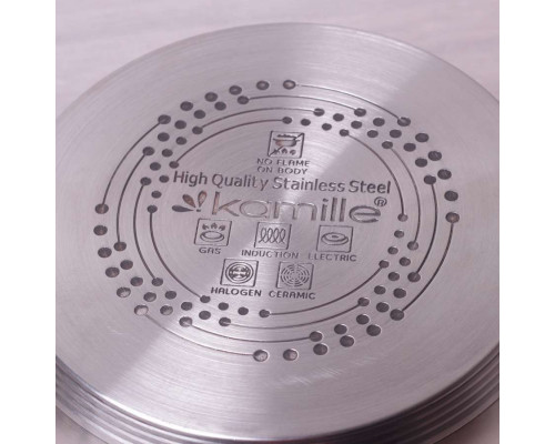 Посуда набор 5633S Kamille 10пр. (1,8/2,5/3,8/5,8л. ) инд. нерж. ст.