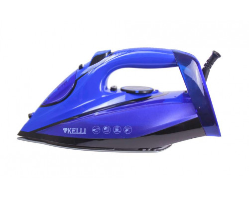 Утюг Kelli KL-1649С синий 2600 Вт керам.покр. пар самоочистка