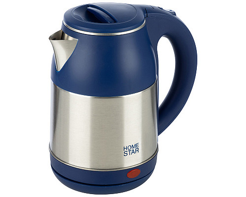 Чайник электрический Homestar HS-1034 синий метал. диск 1,8 л 1500 Вт