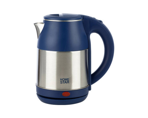 Чайник электрический Homestar HS-1034 синий метал. диск 1,8 л 1500 Вт