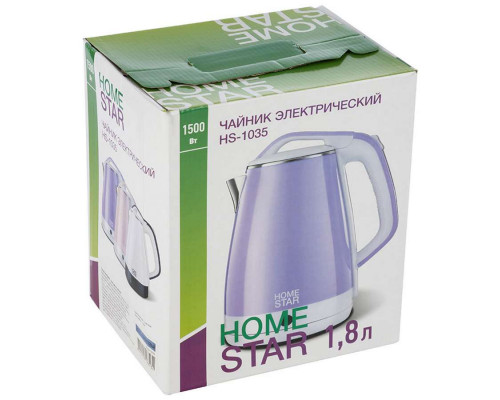 Чайник электрический Homestar HS-1035 пластик диск 1,8 л 1500 Вт