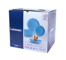 Столовый сервиз P2961 LUMINARC "Diwali Light Blue" 18пр. 19/20/21/25см.