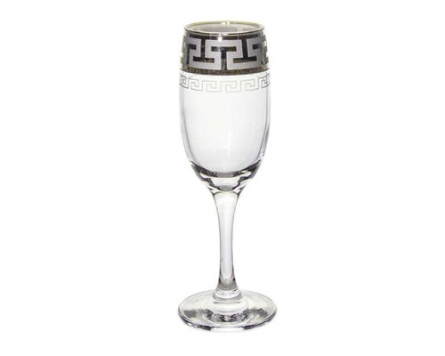 Бокалы для шампанского SE03-419 ПромСИЗ Греческий узор 0,19л 6пр. стекло прозрачн.