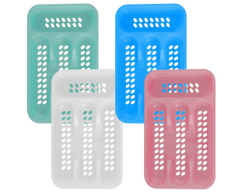 Лоток для стол. приб. МГ56-120 4секц. 32,5х19,5х4см. пластик