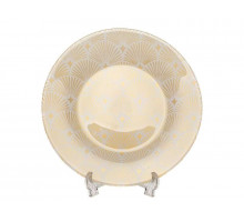 Тарелка десертная Pasabahce АР-ДЕКО 10327SLBD80 19,5см стекло бел-золот. с декор