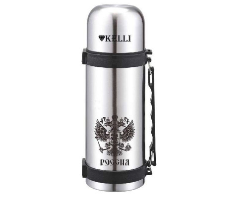 Термос Kelli KL-0978 0,5л 9см нерж. ст. серебристый глянец