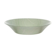 Тарелка суповая Pasabahce Ливс 10335SLBD70 1л 22см стекло зелёный с декор