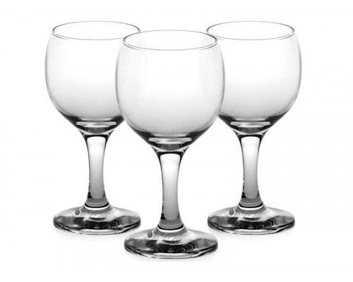 Бокалы для вина PSB44415B Pasabahce Bistro 0,165л 3пр. стекло прозрачн.