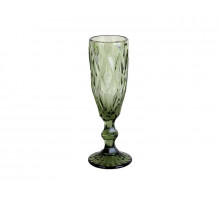 Бокалы для шампанского GB2604D2805LJ КОРАЛЛ Тебриз 0,15л 6пр. стекло зелен.