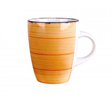 Кружка КОРАЛЛ "Браш" HMN210902MUG, 0,36 л, керам., оранж.