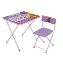 Стол+стул ММД2/А1 "Маша и Медведь" с азбукой