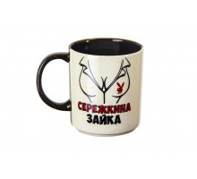 Набор кружек 6 пр. Славянская Керамика "Приколы" 22873, 0,45 л, керам., бел./коричн.