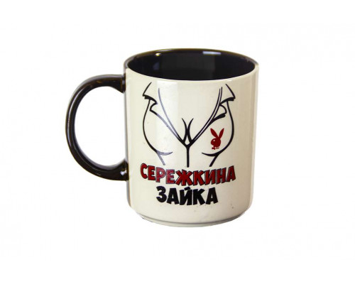 Кружка 22873 Славянская керамика "Приколы" 0,45л. 6шт/уп. керам. бел-кор.