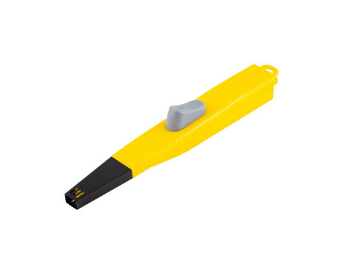 Пьезозажигалка HS-1206(102773) Energy пластик желтый