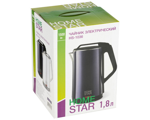 Чайник электрический Homestar HS-1036 102758 1,8л пластик 1500Вт фиолетовый