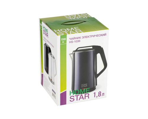 Чайник электрический Homestar HS-1036 102758 1,8л пластик 1500Вт фиолетовый