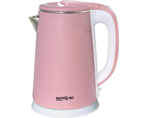 Чайник электрический Maxtronic MAX-321 розовый нерж.ст. диск 2 л 1800 Вт