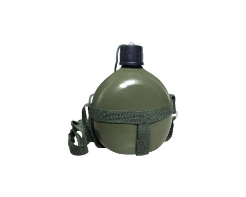 Фляга походная CB-2014(991017) ECOS на ремне 1л. алюм.