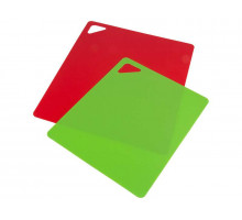 Доски разделочные набор Mallony 003520 2пр. 32,5/27см пластик красный/зелёный