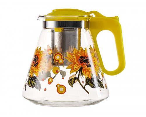 Заварочный чайник АК-5511/2A Alpenkok 1,2л. с фильт. стекло желтый