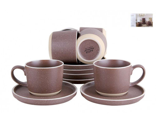 Чайный набор ST2359BROWN "Terra" 250мл. 12пр.