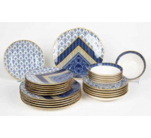 Посуда набор 11106-Azul OMS 24пр. тарелки-4 вида керам.
