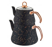 Чайный сервиз 2 пр. OMS 8204-L-AVG-Cp, 2,5/1,2 л, алюм., медн.